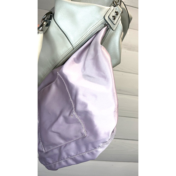 Coach Handbag c1249-f15445 Pearl White with Hang Tag, No Shoulder Strap - Picture 7 of 8